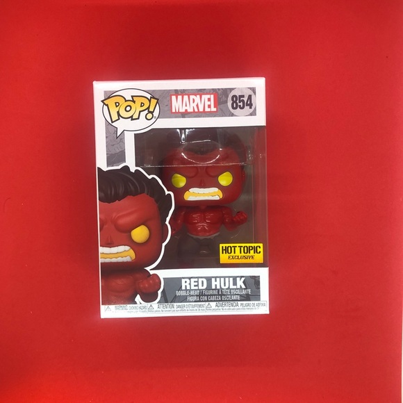 Funko Pop! Marvel: RED HULK. Hot Topic #854